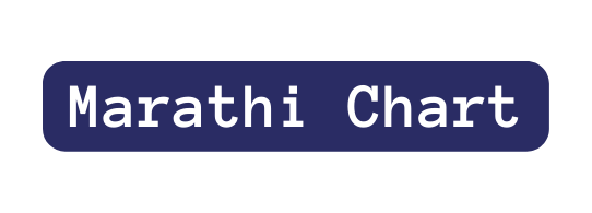 Marathi Chart